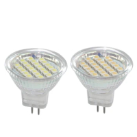 10pcs MR11 3528 SMD 24 LEDs LED Lamp Bulbs Spotlight Light with Glass Cover 3W 12V Warm/Cool White mini mr11 light Energy Saving