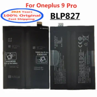2024 Years 1+ Original BLP827 Battery For OnePlus 9Pro One Plus 9 Pro Mobile Phone Battery 4500mAh Li-Polymer Bateria Battery
