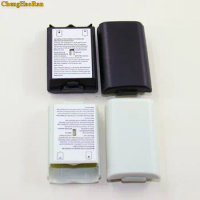ChengHaoRan 1-2PCS White Black Battery Case Cover Shell For Xbox 360/xbox360 Wireless Controller Rechargeable Battery