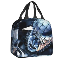 2024 New Pinhead Hellraiser Insulated Lunch Bag Portable Halloween Horror Movie Thermal Cooler Lunch Box Kids School Children