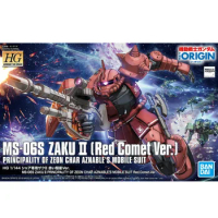 Bandai HG GTO 024 1/144 Char's special Zaku 2 Red Comet Gundam Assembly Action Figure Brinquedos Model