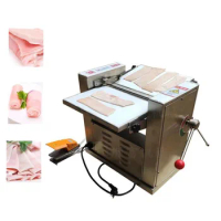 Commercial Fresh Pork Pig Skin Meat Peeling Removing Machine Pork Skin Peeler Cutting Removed Machine Pig Skin Removal Machine