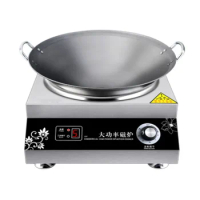 Electric Stove Single-curved Induction Cooker 5000W/220V Frying Pan Electric Magnetic Stove Household Frying Stove