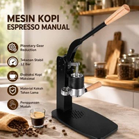 Trieste Mesin Kopi Espresso Manual Hand Press Planetary Gear Reduction - CMFL003 Hitam