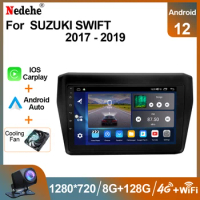 Car Radio Stereo Android 12 For Suzuki Swift 5 2017 2018 2019 Multimedia Player Carplay 2 Din Head Unit GPS Navigation 9" Screen
