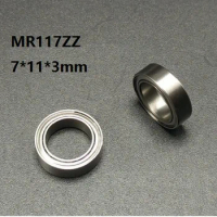 50/100/500pcs MR117ZZ MR117 ZZ MR117 Z MR117Z Deep Groove Ball Bearing 7x11x3mm Miniature Mini 7*11*3mm 677ZZ