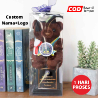 Kado Wisuda Piala Boneka Teddy Bear Choco & Box Mika