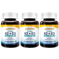 【LOVITA 愛維他】K2+D3素食膠囊 3入組(共90顆)