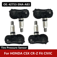 4PCS/Lot For HONDA CSX CR-Z Fit CIVIC Tire Pressure Sensor 42753-SNA-A83 TPMS Sensor