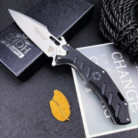 HOKC STAR Pocket D2 Steel G-10 Handle Folding Knife Camping Hunting Knife Outdoor Tactical Self Defe