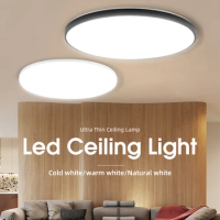 Led Ceiling Lamp Modern Ceiling Chandelier 18/30/40/72W Led Panel Ceiling Lights Fixture For Bedroom Kitchen Home Decor Lighting