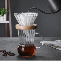 Coffee Jug Coffe Accessories Barista Tools Coffeeware Teaware Tea Pot Teapot Hand Drip Coffee Set Glass Pots Kettle Percolator