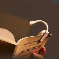 Mini Leds Books Reading Night Light Desk Usb Rechargeable Bedroom Study Adjustable Clothespin Luminaria Lamp