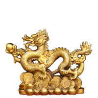 Copper Ruyi Yuanbao, Dragon Cornucopia Dragon, Hanlong, Qinglong