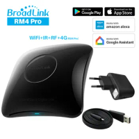BroadLink RM4 Pro 2020 Universal Smart Remote Controller IR RF Transmitter Compatible Alexa Google Home Smart Home Automation