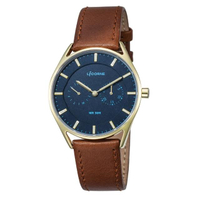 【LICORNE】力抗 經典時尚簡約手錶(藍/咖啡 LT128MKND)