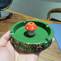 1pc ,Outdoor cigarette ashtray cute resin mushroom ashtray suitable for homes and gardens