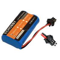 6.4V 2S 500mAh 3.2Wh LiFe Battery SM-2P reverse plug for RC Racing Car Buggy Truck Speed Boat