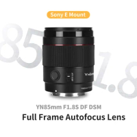 YONGNUO 85mm F1.8 Auto Focus Camera Large Aperture Lens for Sony E Mount A9 A7RII A7II A6600 A6500