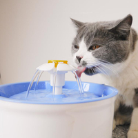 寵物飲水器 小花寵物飲水機貓狗喝水盆自動循環電喂水器噴泉智能飲水器濾芯
