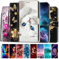 For OPPO Reno7 Pro 5G Leather Cases Reno 7 Lite Luxury Wallet Flip Book Cover For OPPO Reno7 Z Phone Bags 7Z Card Slots Soft TPU