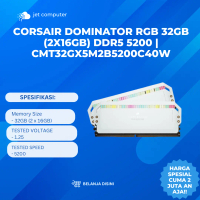 CORSAIR Dominator RGB 32GB (2x16GB) DDR5 5200 | CMT32GX5M2B5200C40W