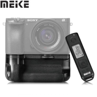 Meike MK-A6300 Pro Vertical Battery grip for Sony Alpha A6100 A6400 A6300 A6000 Camera work with 2 pcs NP-FW50 Battery