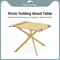 Nature-hike Folding Tables Camping Tops Shelf Portable Tourist Standing Wooden Garden Multi Lightweight Outdoor Picnic Beach