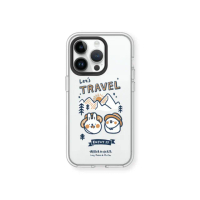 【RHINOSHIELD 犀牛盾】iPhone 12/12 Pro/12 Pro Max/Clear透明防摔手機殼/Let”s travel(懶散兔與啾先生)