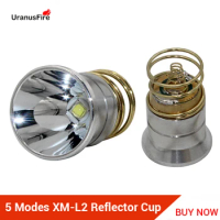 Uranusfire 501B 520B LED Flashlight Torch 5 files XM-L2 1200lumens Reflector Cup XM l2 led Flashlights