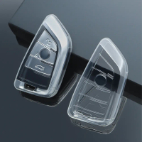 Sarung Sarung Kunci Jauh Kereta TPU Lembut Beg Tanpa Kunci Shell Fob Untuk BMW X1 X3 X5 X6 X7 1 3 5 