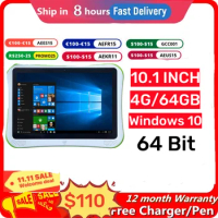 10.1 INCH 2 in1 F1 Windows 10 Tablet PC 4GB DDR+64 GB 64 Bit With Bluetooth Keyboard Quad Core HDMI-Compatible Dual Camera