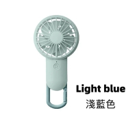 RHYTHM 麗聲 勾掛式 雙葉USB 手提風扇 手提便捷風扇﹣藍色 ( 9ZF028FZ04 )