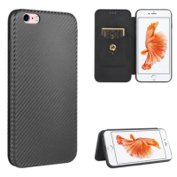 For Apple iPhone 6 6S Plus Case Luxury Carbon Fiber Skin Magnetic Adsorption Case For iPhone 6 6 S iPhone6 iPhone6S Phone Bag