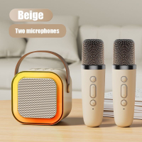 Wireless Karaoke Speaker With  Karaoke Bluetooth Microphone K12 Home KTV Karaoke hine RGB Light Portable  Bluetooth Speaker