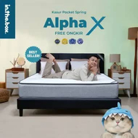 INTHEBOX ALPHA X - Kasur Springbed - FREE Bantal 160 x 200