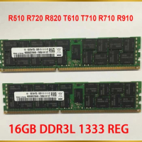 1PCS Server Memory R510 R720 R820 T610 T710 R710 R910 16GB DDR3L 1333 REG RAM For DELL