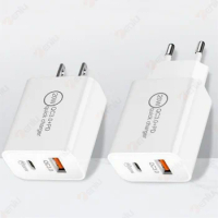 100pcs/lot 20W Quick Charging A+C PD Wall Charger Portable Power Adapters For Iphone 12 13 14 Pro Samsung S22 htc xiaomi huawei