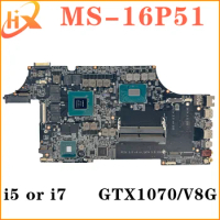 Mainboard For MSI MS-16P51 MS-16P5 GL63 8RDS GP63 8RE Laptop Motherboard i5 i7 8th Gen GTX1050Ti GTX1060 GTX1070 P3200