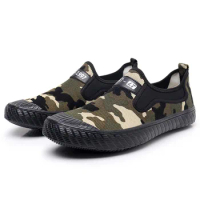 Wear-Resistant Training Rubber Shoes Spring Autumn Outdoor Breathable Comfortable Farmland Sneakers Labor Insurance Work Shoes