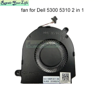 Laptop CPU fan Quạt làm mát CPU máy tính DC 5V cho DELL Latitude 13 5300 5310 2-in-1 0KC1WR 023.100E