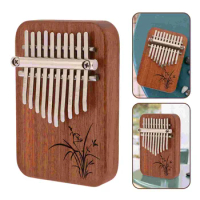 1 Set of Mini Thumb Piano Kalimba Hand Piano Portable Pocket Piano Cute Kalimba Wooden Kalimba Prop