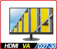 LENOVO ThinkVision D27-30 66B8KAC6TW 27吋VA超值螢幕  FHD解析/FreeSync/HDMI/3Y