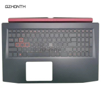 New For Acer Nitro 5 AN515-51 AN515-52 AN515-53 Palmrest Upper Case with Backlit Keyboard Red Color