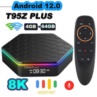 Vhsi T95Z Plus12 TV H618 Allwinner 8K 2.4G 5G Wifi6 4GB 64B 32GB 2GB 16GB BT5.0 H.265 TV Global Medi