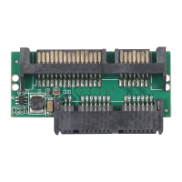 inagg Bền bỉ 22 chân cắm Bộ chuyển đổi Micro SATA 1.8 inch sang SATA 2.5 inch 3.3V Có thể mang theo 