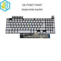 New US Laptop Backlight Keyboard For ASUS TUF Gaming F15 FX507 FX507Z A15 FA507 FA507R Keyboards Crystal Keycaps 0KNR0-6913US00