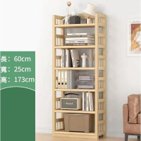 全實木書架(原色六層60CM長)