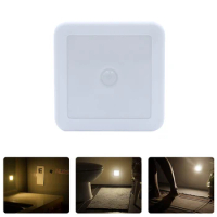 Smart IR Motion Sensor LED Night Lamp Battery Operated Bedside Lights for Living room Hallway Pathway Toilet Stairs Nightlight
