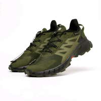 Sepatu Hiking Solomon Supercroos 4 Gore-Tex Olive Black